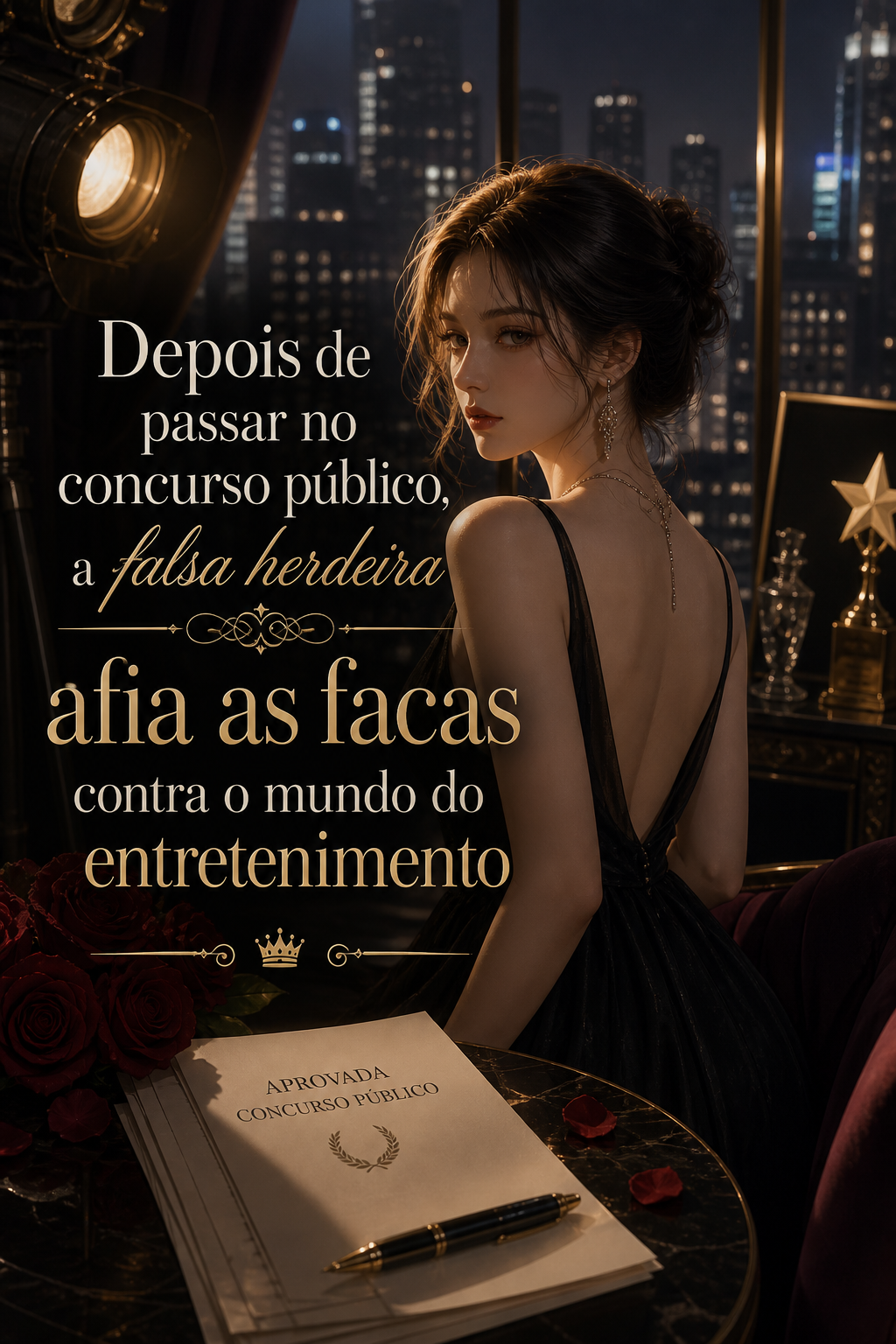 Depois de passar no concurso público, a falsa herdeira afia as facas contra o mundo do entretenimento