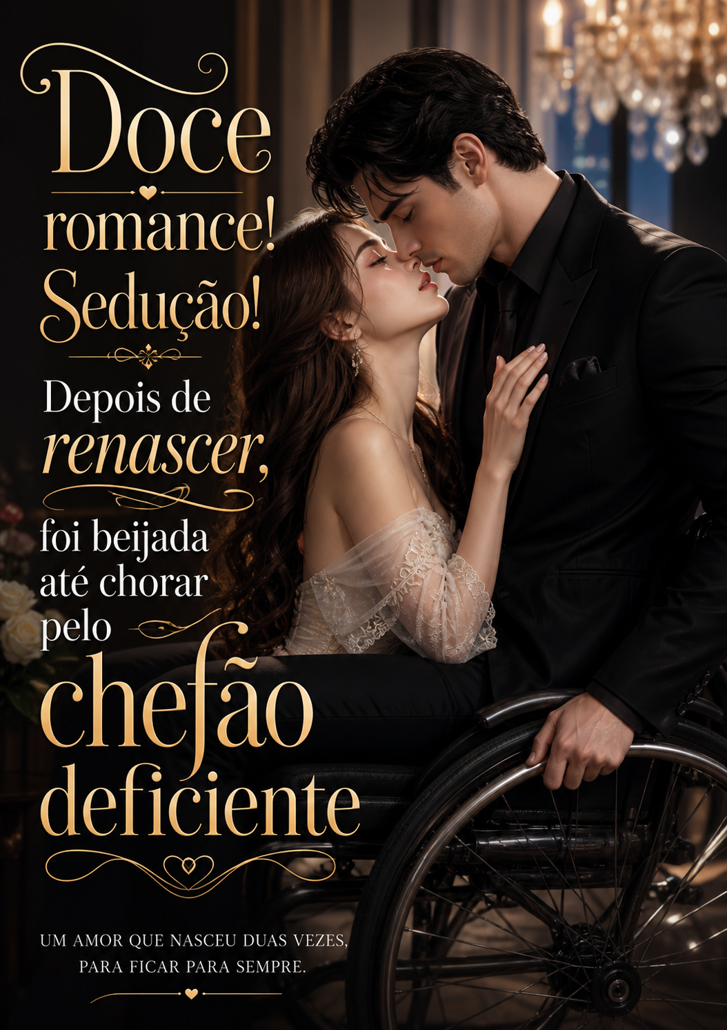 Doce romance! Sedução! Depois de renascer, foi beijada até chorar pelo chefão deficiente